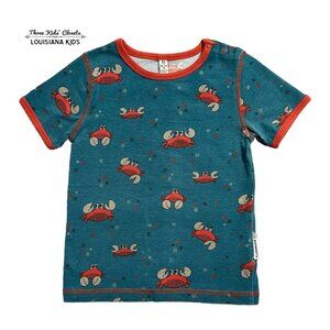 Maxomorra Sz 86/92 (18-24m) Organic Crab Shirt